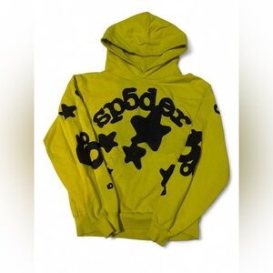 Yellow and black Spider Worldwide hoodie